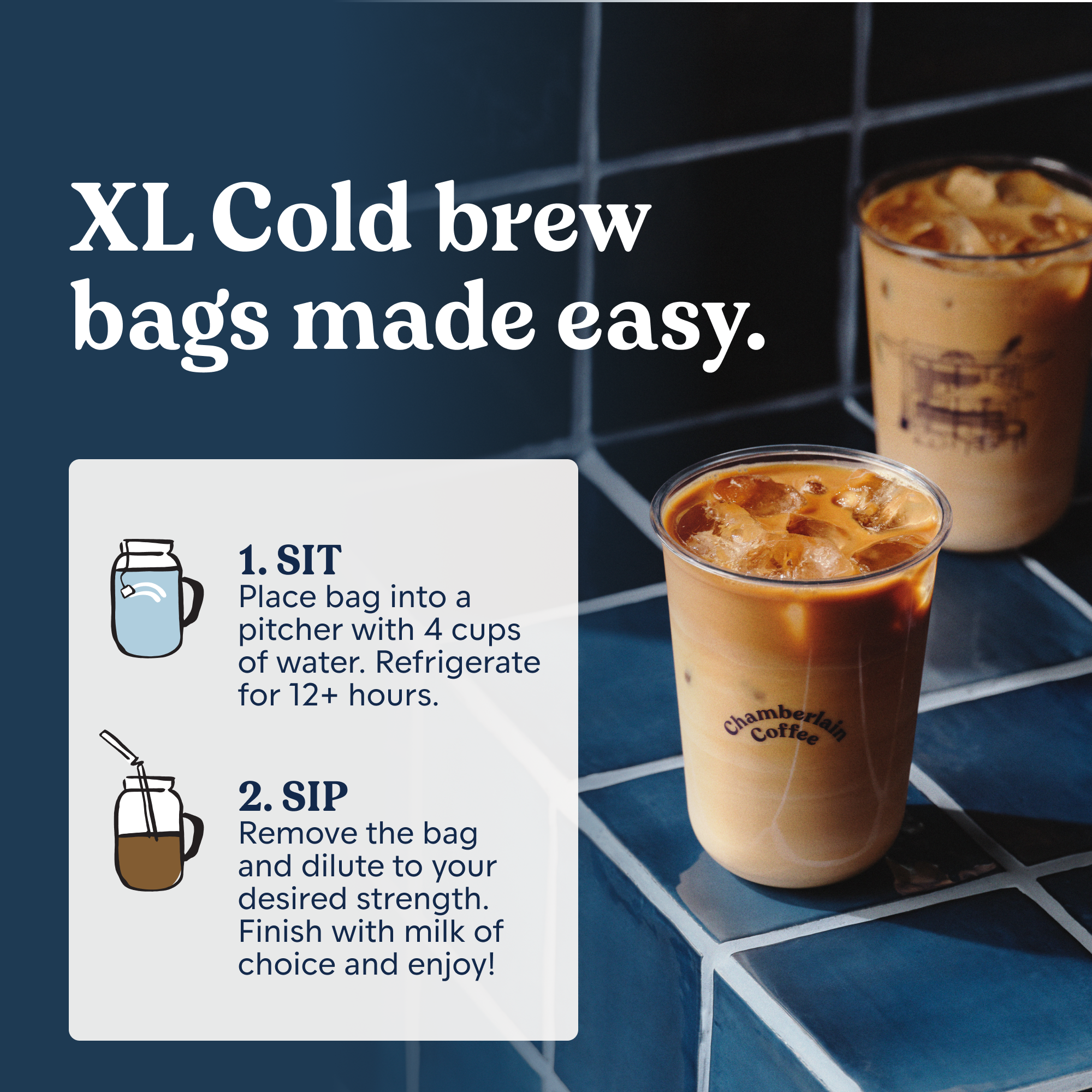 Organic Vanilla Cold Brew Elephant Large Coffee Bags