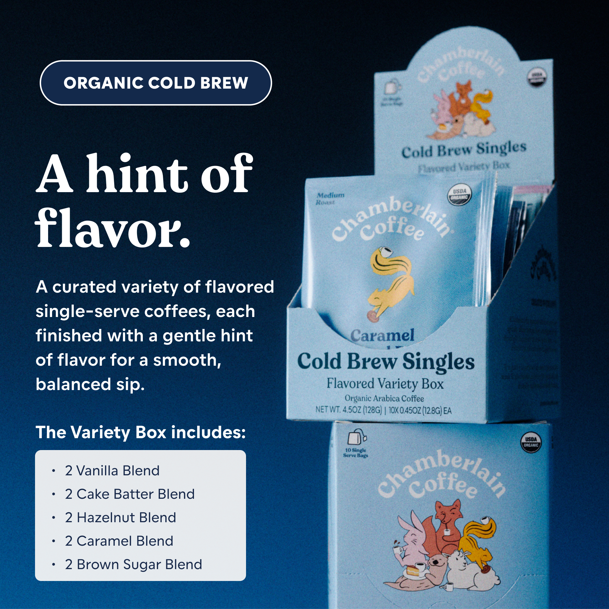 Organic Flavored Variety Cold Brew Singles
