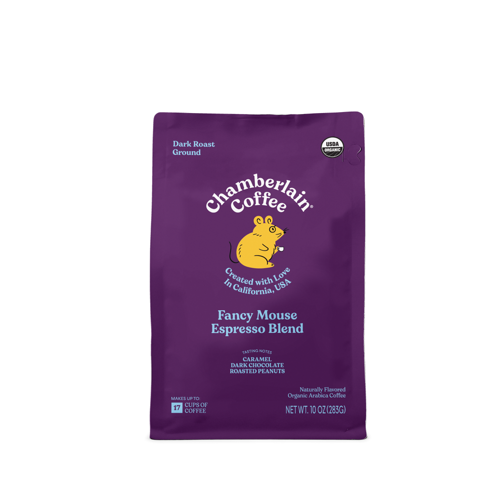 Organic Espresso Dark Roast Coffee Blend  Product Shot Front
